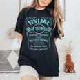 Vintage 65Th Birthday Well-Oiled Machine Since 1959 Women's Oversized Comfort T-Shirt Black