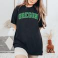 Vintage Oregon Oregon Retro Green Women's Oversized Comfort T-Shirt Black