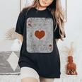 Vintage Poker Playing Cards Ace Of Hearts Women's Oversized Comfort T-Shirt Black