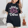 Volleyball Vibes Volleyball For Girls Ns Women Women's Oversized Comfort T-Shirt Black