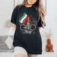 When In Rome Beautiful Woman Italy Women's Oversized Comfort T-Shirt Black