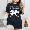 World's Best Grandma Bear For Grandmothers Women's Oversized Comfort T-Shirt Black