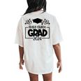 2024 Third Grade Graduate Last Day Of School Senior 2024 Women's Oversized Comfort T-Shirt Back Print Ivory