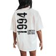 30Th Birthday 30 Years Old Man Woman Vintage 1994 Women's Oversized Comfort T-Shirt Back Print Ivory