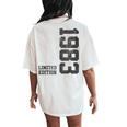41Th Birthday For 41 Years Old Vintage 1983 Women's Oversized Comfort T-Shirt Back Print Ivory