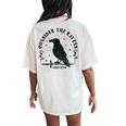 Christian Consider The Ravens Religious Bible Verse Faith Women's Oversized Comfort T-Shirt Back Print Ivory