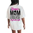 Dance Mom Dancing Mom Of A Dancer Mama Dance Mother Women's Oversized Comfort T-Shirt Back Print Ivory