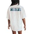 Er Nurse Emergency Room Nurse Nursing School Nurse Week Women's Oversized Comfort T-Shirt Back Print Ivory