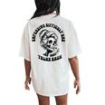 Expensive Difficult And Talks Back Messy Bun Women's Oversized Comfort T-Shirt Back Print Ivory