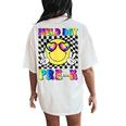 Field Day Pre K Retro Student Teacher Last Day Of School Women's Oversized Comfort T-Shirt Back Print Ivory