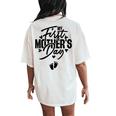 My First Pregnancy Announcement Mom To Be 2024 Women's Oversized Comfort T-Shirt Back Print Ivory