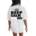 Orange Koningsdag King's Day For And Women Women's Oversized Comfort T-Shirt Back Print Ivory