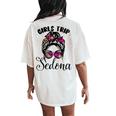 Girls Trip Sedona 2024 Weekend Birthday Squad Women's Oversized Comfort T-Shirt Back Print Ivory