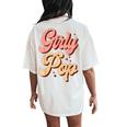 Girly Pop Trendy Slaying Queen Women's Oversized Comfort T-Shirt Back Print Ivory