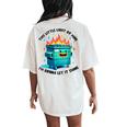 Groovig This Little Light Of Me Lil Dumpster Fire Women's Oversized Comfort T-Shirt Back Print Ivory