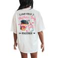 Groovy Our First Mother's Day Coffee Baby Milk Bottle Women Women's Oversized Comfort T-Shirt Back Print Ivory