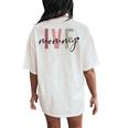 Ivf Mommy Infertility Ivf Awareness Mom Iui Ivf Transfer Day Women's Oversized Comfort T-Shirt Back Print Ivory