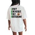 Jets Just Endure The Suffering For Women Women's Oversized Comfort T-Shirt Back Print Ivory