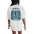 Leave No Trace America National Parks Big Foot Women's Oversized Comfort T-Shirt Back Print Ivory