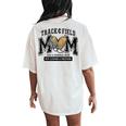 Loud Proud Track Mom Runner Track And Field Mama Women's Oversized Comfort T-Shirt Back Print Ivory