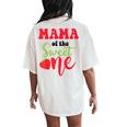 Mama Of The Sweet One Strawberry Summer First Birthday Women's Oversized Comfort T-Shirt Back Print Ivory