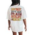 In My May The Fourth Derby Horse Racing 2024 Women's Oversized Comfort T-Shirt Back Print Ivory