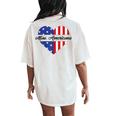 Miss Americana 4Th Of July Eras Swift Patriotic Women's Oversized Comfort T-Shirt Back Print Ivory