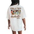 Nashville Girls Trip 2024 Weekend Vacation Matching Women's Oversized Comfort T-Shirt Back Print Ivory