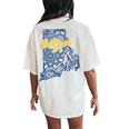 Rhode Island State Pride I Love Rhode Island Women's Oversized Comfort T-Shirt Back Print Ivory