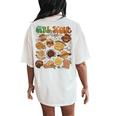 Scout Girl Cookie Dealer Girl Troop Leader Scout Dealer Women's Oversized Comfort T-Shirt Back Print Ivory