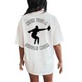 Now You A Single Mom Mother Day Women's Oversized Comfort T-Shirt Back Print Ivory