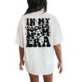 In My Soccer Mom Era Retro Soccer Mama Mother's Day Women's Oversized Comfort T-Shirt Back Print Ivory
