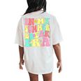 In My Summer Break Era Last Day Of School Teacher Summer Women's Oversized Comfort T-Shirt Back Print Ivory