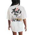 That's My Grandson Out There Baseball Grandma Mother's Day Women's Oversized Comfort T-Shirt Back Print Ivory