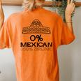 0 Mexican 100 Drunk Cinco De Mayo De Drinko Women's Oversized Comfort T-Shirt Back Print Yam