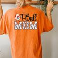 Ball Mom Leopard Tball Mom Mother's Day Women's Oversized Comfort T-Shirt Back Print Yam