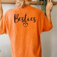 Besties Mom And Me Matching Mother's Day Women's Oversized Comfort T-Shirt Back Print Yam