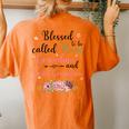 Blessed To Be Called Mom Grandma And Great Grandma Women's Oversized Comfort T-Shirt Back Print Yam
