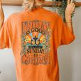 Boho Christian Easter Friday Is Good Sunday Is Coming Women's Oversized Comfort T-Shirt Back Print Yam