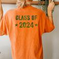 Camo Graduation Class Of 2024 12Th Grade Last Day Senior 12 Women's Oversized Comfort T-Shirt Back Print Yam