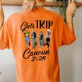 Cancun Girls Trip 2024 Birthday Squad Vacation Party Women's Oversized Comfort T-Shirt Back Print Yam