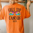 Cancun Girls Trip 2024 Summer Vacation Girls Beach Weekend Women's Oversized Comfort T-Shirt Back Print Yam