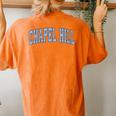 Chapel Hill North Carolina Nc Vintage Athletic Sports Women's Oversized Comfort T-Shirt Back Print Yam