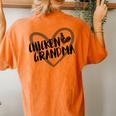 Chicken Grandma Heart Farmer Chicken Lover Women's Oversized Comfort T-Shirt Back Print Yam