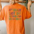 Cool Fourth Grade Autographs 2024 Last Day Signing Sign My Women's Oversized Comfort T-Shirt Back Print Yam