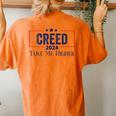 Creed '24 Take Me Higher Support 2024 Women's Oversized Comfort T-Shirt Back Print Yam