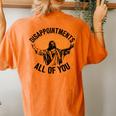 Disappointments All Of You Jesus Christian Religion Women's Oversized Comfort T-Shirt Back Print Yam