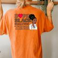 Dope Black Dialysis Tech Black History Nurse Technician Women's Oversized Comfort T-Shirt Back Print Yam