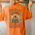 Friday Is Good Cause Sunday Is Coming Jesus Christian Easter Women's Oversized Comfort T-Shirt Back Print Yam