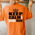 Orange Koningsdag King's Day For And Women Women's Oversized Comfort T-Shirt Back Print Yam